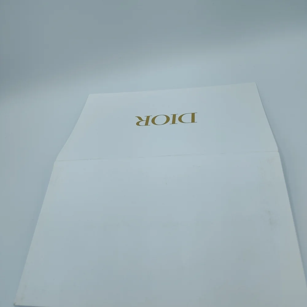 Dior Boutique Envelope Card | Gold Logo | Luxury Gift Packaging